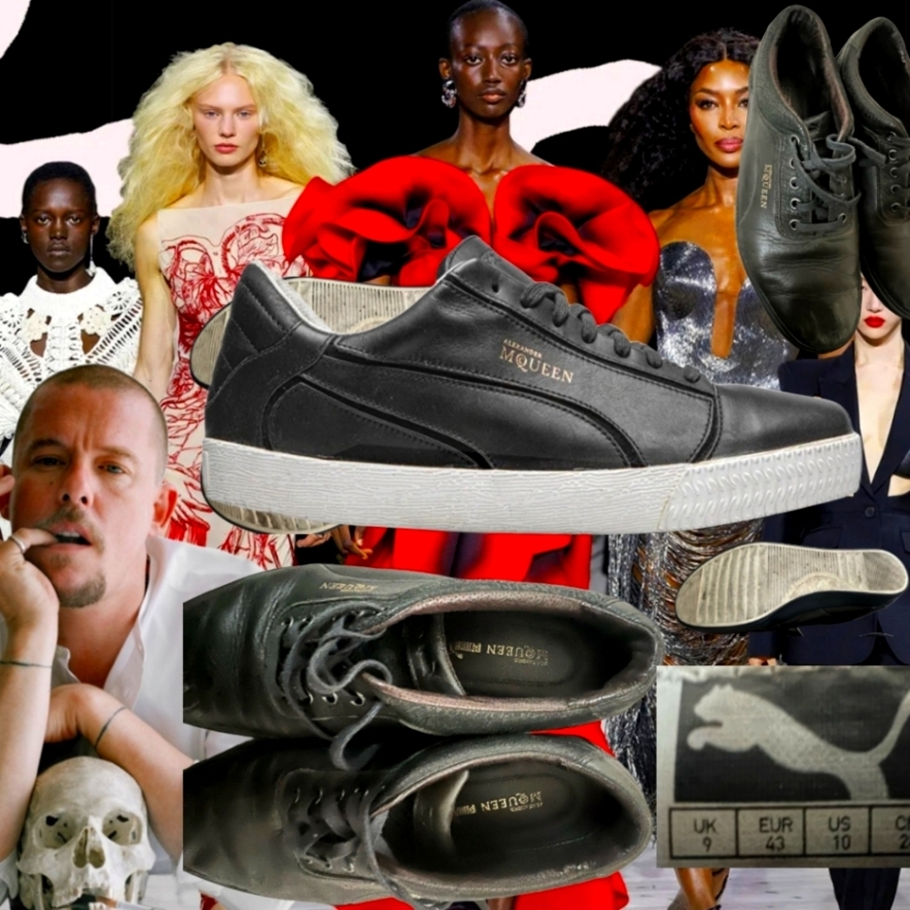 Iconic casual run way ready high fashion sneakers. Alexander mcqueen x puma